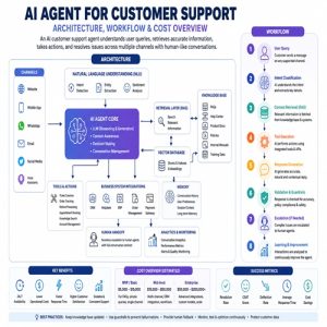 How to Build an AI Agent for Customer Support: Architecture, Cost, and Workflow