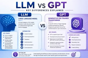 Key Differences Between LLM and GPT